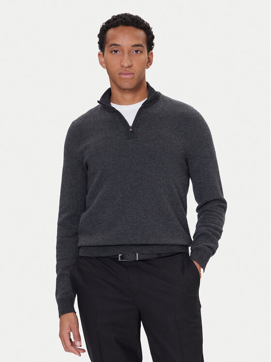 BOSS BOSS Pulover H-Hettore 50549976 Negru Regular Fit