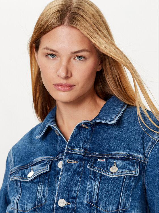 Tommy Jeans Tommy Jeans Jeansjacke DW0DW16055 Blau Slim Fit