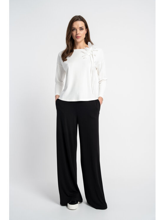CLICK CLICK Blúzka 10-6866 Biela Regular Fit