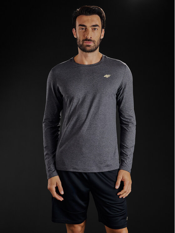 4F 4F Koszulka techniczna GOLDEN WARRIOR Szary ciemny Regular Fit
