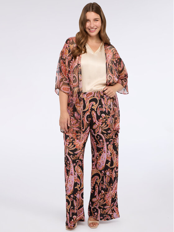 Fiorella Rubino Fiorella Rubino Spodnie materiałowe P806L102332N0R6 Czarny Regular Fit