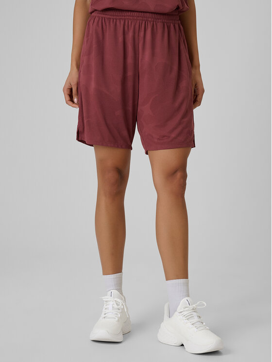 4F 4F Szorty sportowe BASKETBALL Bordowy Loose Fit