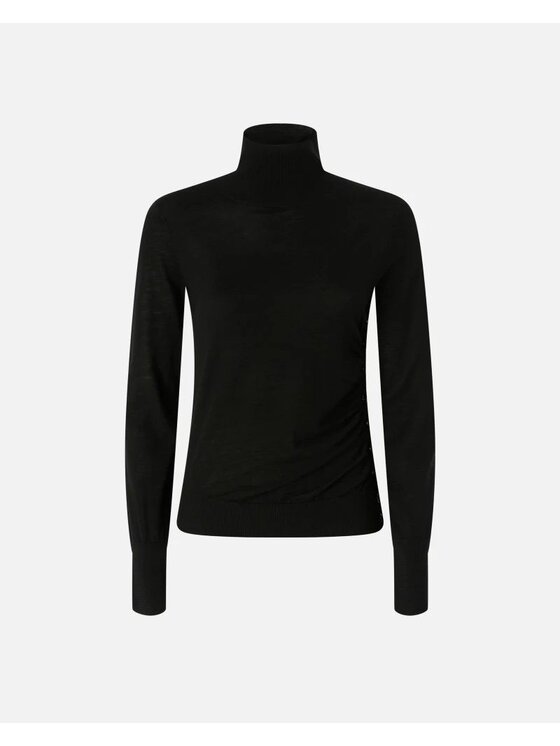 PINKO PINKO Golf Buccia maglia 1 lana Czarny Slim Fit