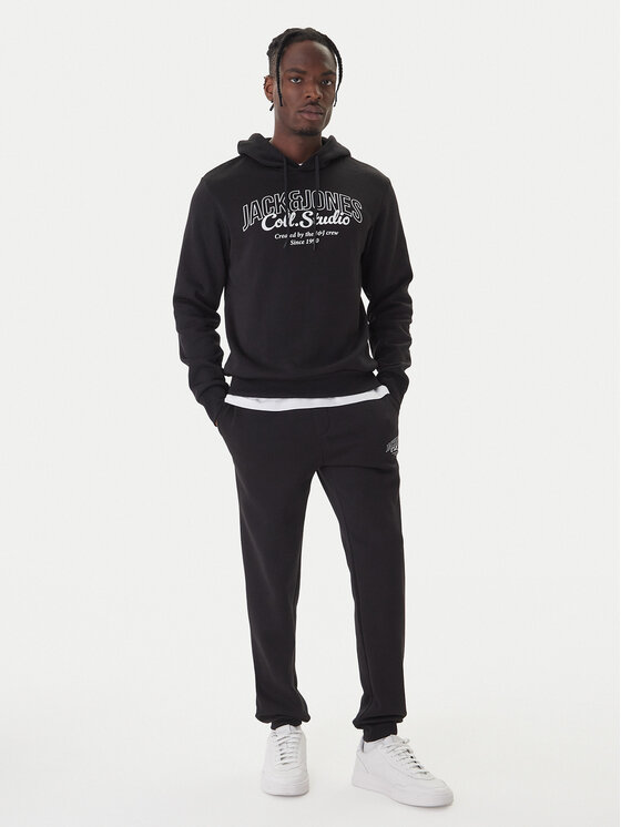 Jack & Jones Jack & Jones Set majica, jopica in hlače Makoto 12287681 Črna Regular Fit