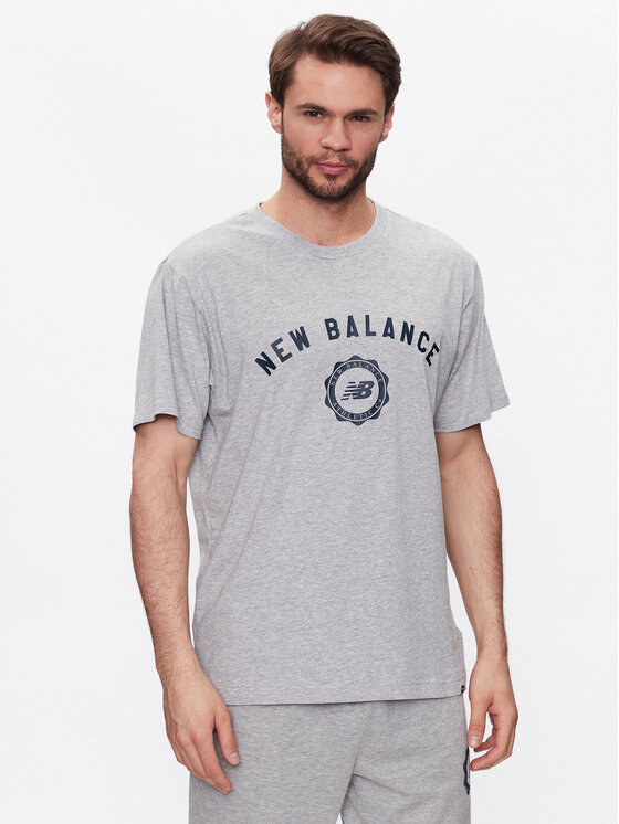 New Balance Tričko Sport Seasonal Graphic MT31904 Sivá Relaxed Fit