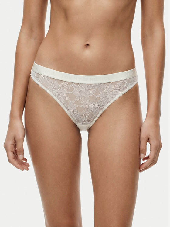 Tommy Hilfiger Tommy Hilfiger Класически дамски бикини UW0UW06268 Екрю