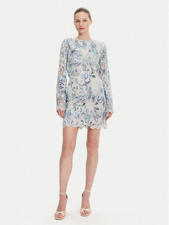 Guess Guess Cпідниця-міні W5GD1T WHAD2 Голубий Regular Fit