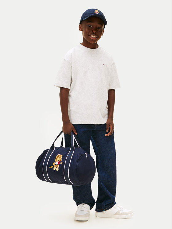 Tommy Hilfiger Tricou Essential Archive KB0KB09646 Gri Regular Fit