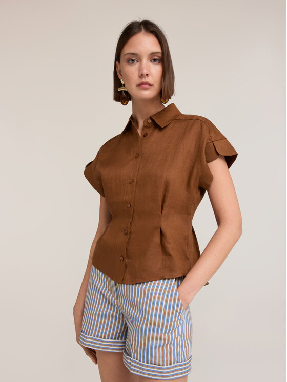 Motivi Motivi Camicia 5227W000520N022 Marrone Regular Fit