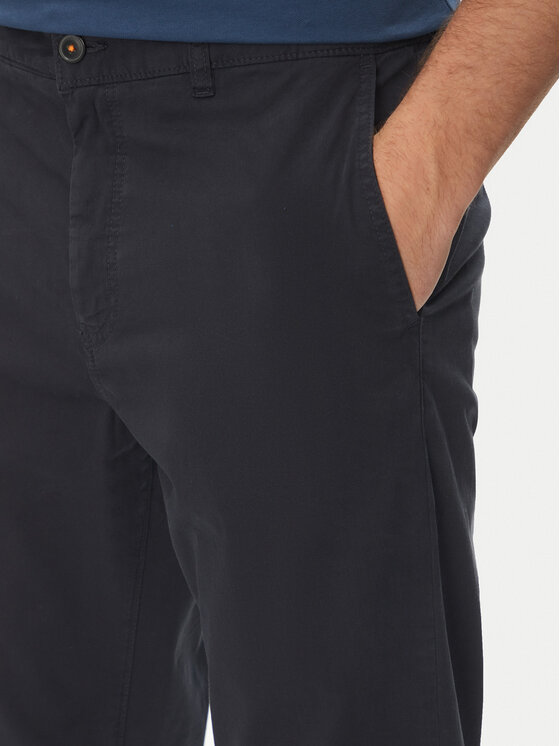 BOSS BOSS Chinos kelnes 50536722 Tamsiai mėlyna Tapered Fit