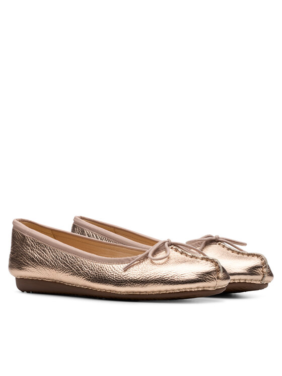 Clarks Clarks Baleríny Freckle Ice 26181353 Zlatá