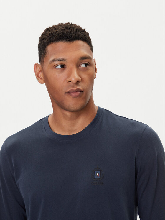 Aeronautica Militare Aeronautica Militare S dlhými rukávmi 252TS2468UJ00703 Tmavomodrá Regular Fit