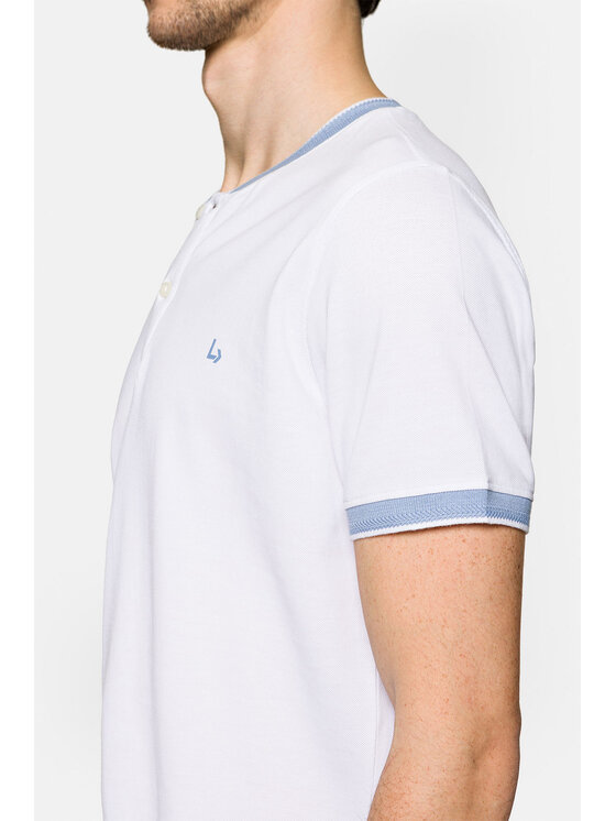 Lancerto Lancerto Polo Rafael Biały Regular Fit