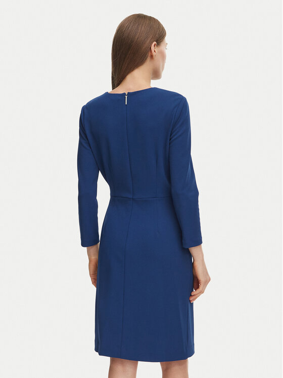 Calvin Klein Calvin Klein Kokteilinė suknelė LV044H004G Tamsiai mėlyna Slim Fit