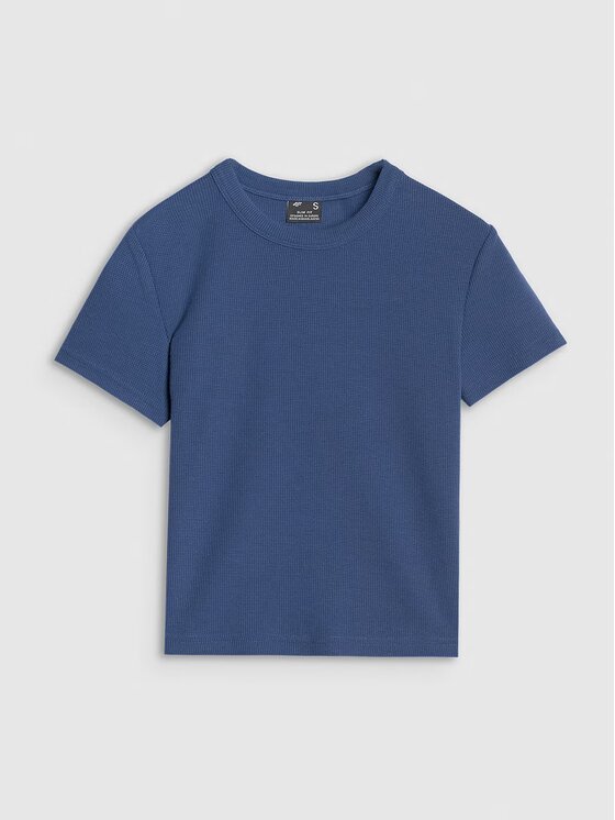 4F 4F T-shirt 4FRSS25TTSHF2749-30S Blu Slim Fit
