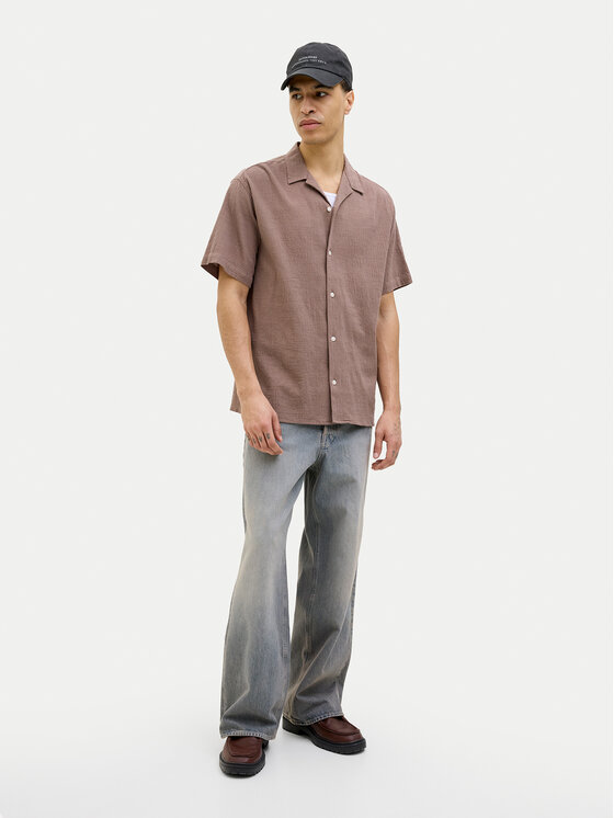 Jack&Jones Jack&Jones Koszula Luke 12255781 Brązowy Relaxed Fit
