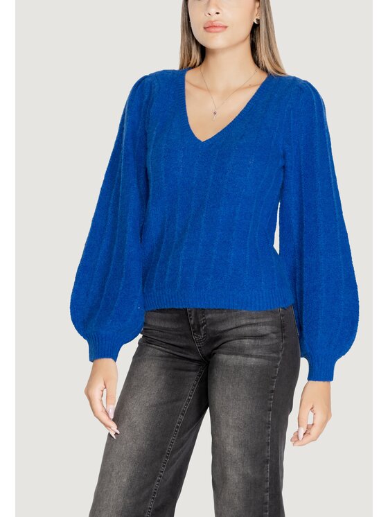 Guess Guess Sweter LS VN MADELINE TEXTURE Niebieski