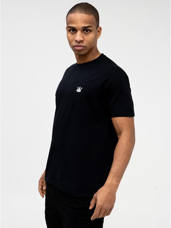 Jigga Wear Jigga Wear T-Shirt Koszulka Z Krótkim Rękawem Jigga Wear Mini Crown Czarna M Czarny Regular Fit