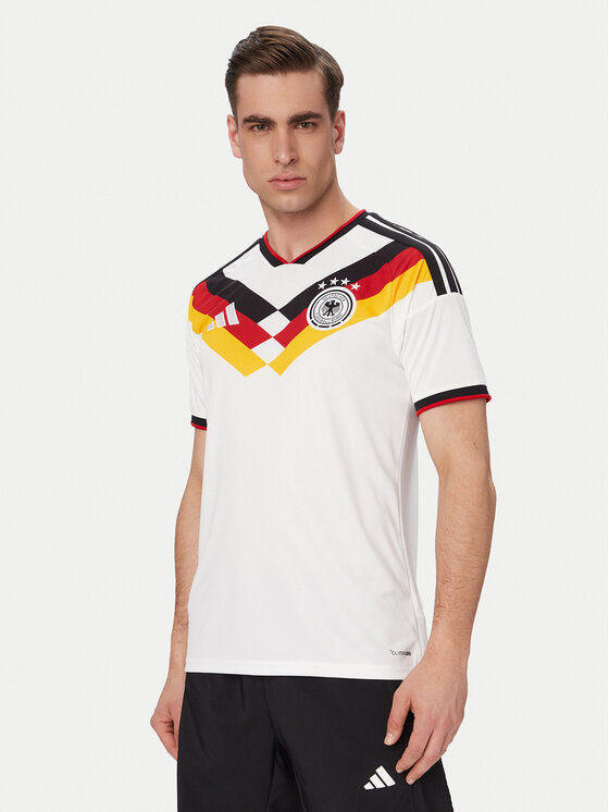 adidas adidas Технічна футболка Germany 26 Home Replica KD8363 Білий Slim Fit