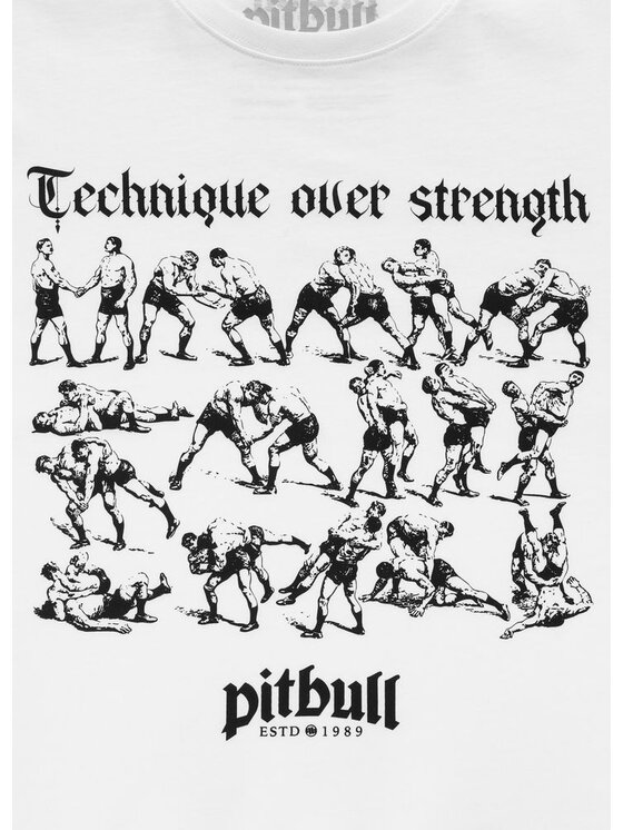 PITBULL PITBULL T-Shirt MULTISPORT Biały Regular Fit