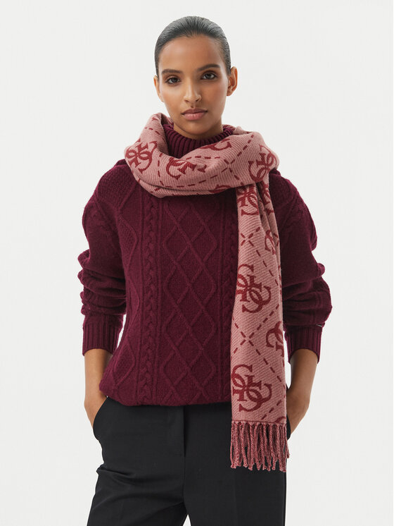 Guess Guess Šál AW5217 VIS03 Bordó
