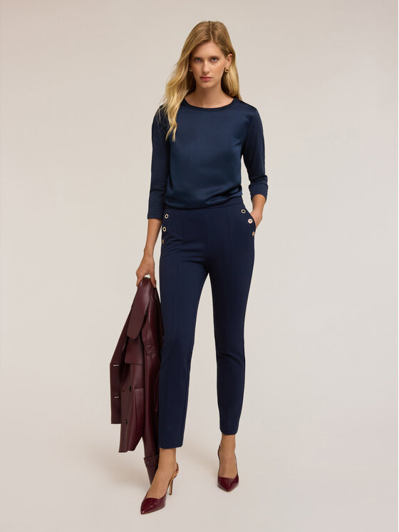 Motivi Motivi T-shirt G064W703440N034 Blu Regular Fit