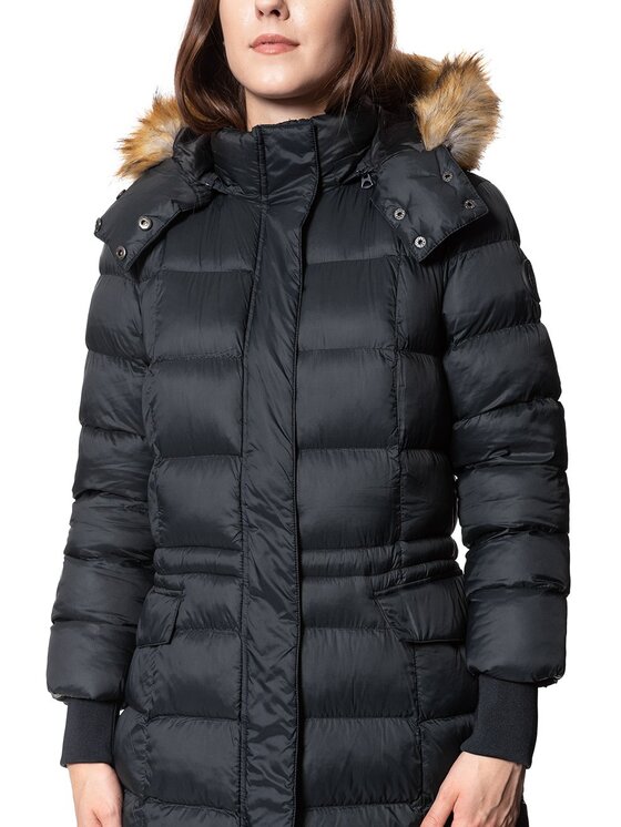 Mustang Mustang Kurtka damska HEIDI H LONGPARKA Czarny Regular Fit