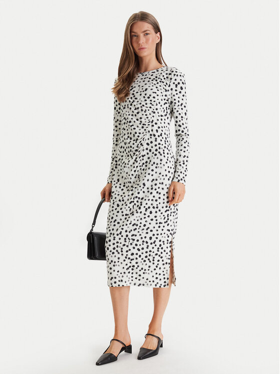 Calvin Klein Calvin Klein Haljina za svaki dan LV044E212G Écru Slim Fit