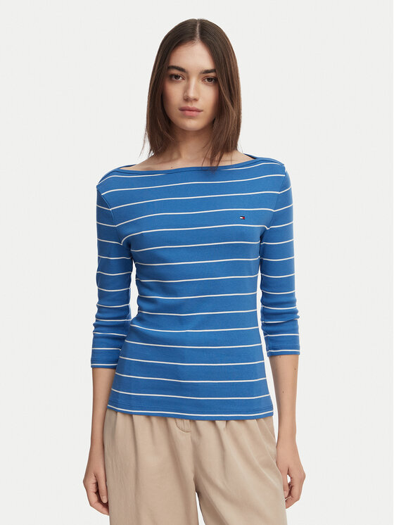 Tommy Hilfiger Tommy Hilfiger Blusa New Cody WW0WW40589 Blu Slim Fit