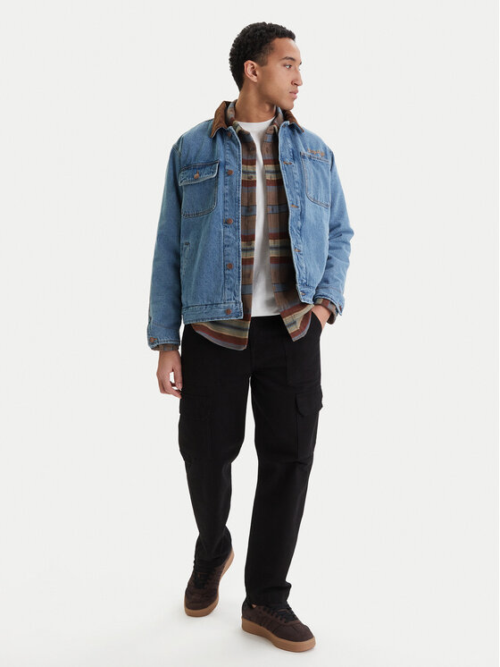 RVCA RVCA Kurtka jeansowa Post Dayshift 23A213506 Niebieski Regular Fit