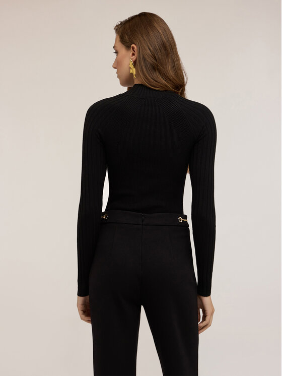 Motivi Motivi Sweter M360W003443N033 Czarny Slim Fit