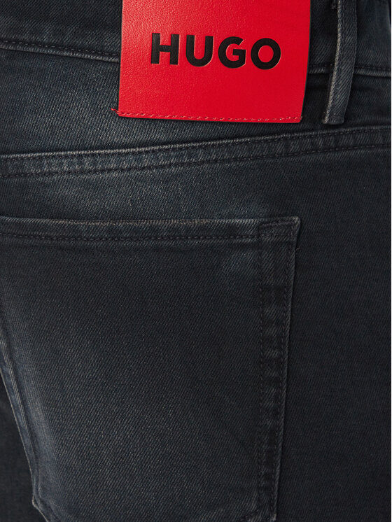 HUGO HUGO Jeansy 50579487 Černá Tapered Fit