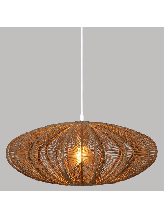 MIAhome MIAhome Lampa wisząca ABASHIRI 57 cm Beżowy