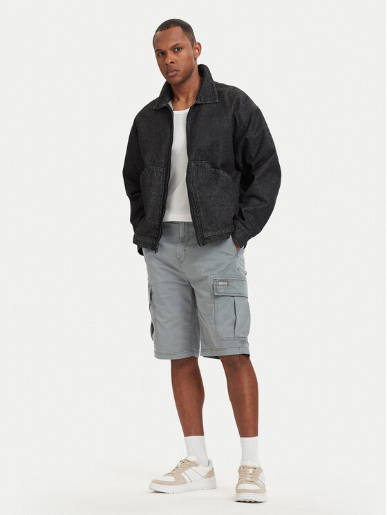 Tommy Jeans Tommy Jeans Szorty materiałowe Otis DM0DM22831 Szary Regular Fit