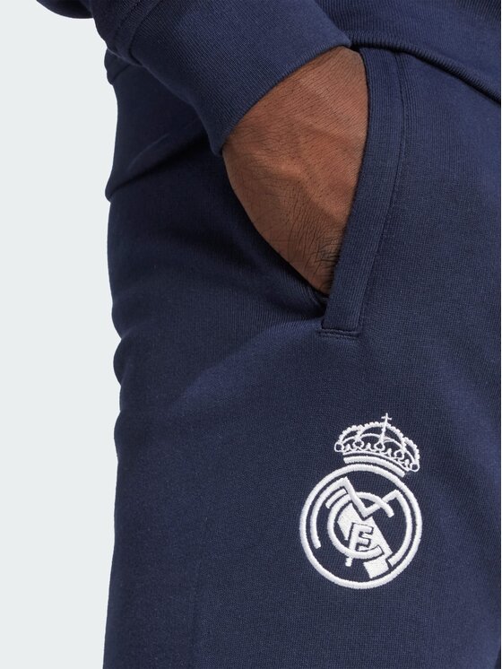 adidas adidas Spodnie materiałowe Originals Real Madrid Błękitny Regular Fit