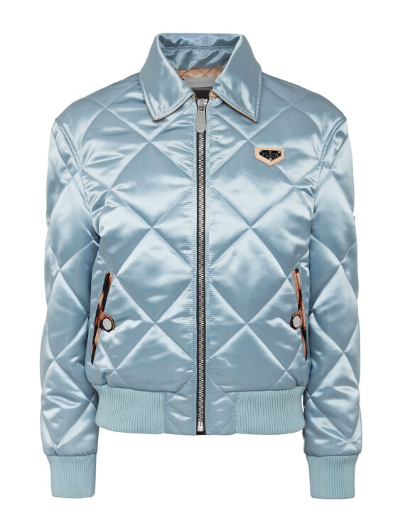 PHILIPP PLEIN PHILIPP PLEIN Bunda bomber 10671 Světle modrá Regular Fit