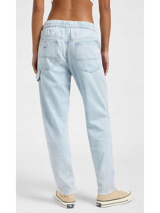 Lee Lee Jeansy Drawstring Pull On Niebieski Tapered Fit