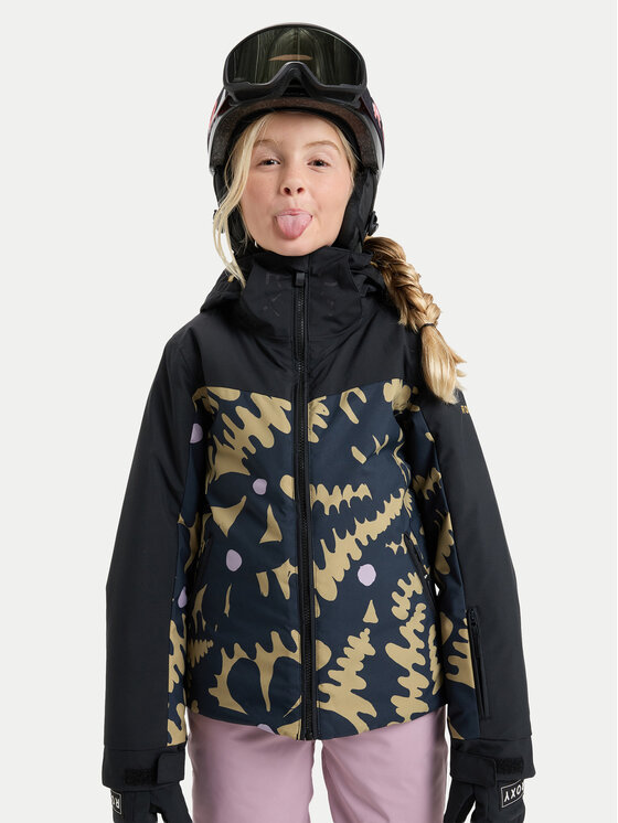 Roxy Roxy Snowboardová bunda Free Jet Block ERGTJ03197 Čierna Slim Fit