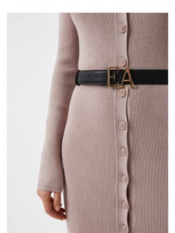 Emporio Armani Emporio Armani Dámsky opasok Y3I273 Y350B Čierna