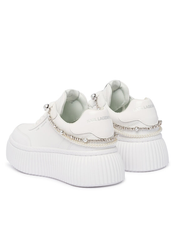 KARL LAGERFELD KARL LAGERFELD Sneakersy Kreeper KL42320P Bílá