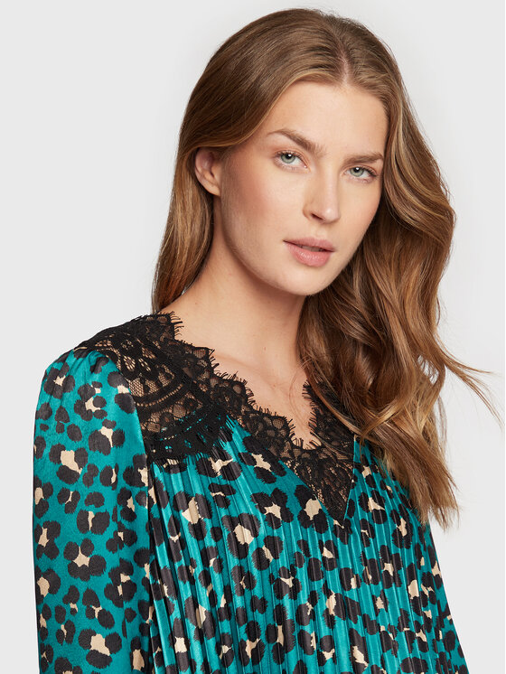 Nissa Nissa Rochie de zi RC13349 Verde Regular Fit