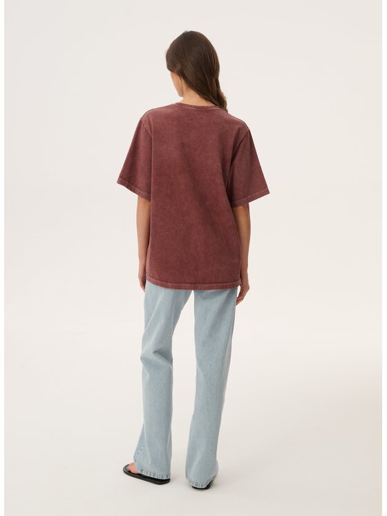 LEBRAND LEBRAND T-Shirt Danny Brązowy Regular Fit