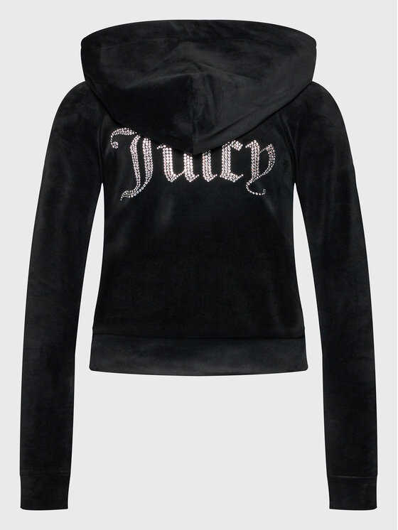 Juicy Couture Juicy Couture Mikina Madison JCWA122001 Černá Slim Fit