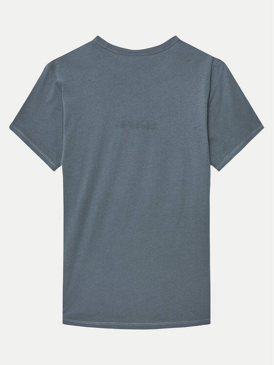 Napapijri Napapijri T-Shirt Chamois NP0A4ILE D Niebieski Regular Fit