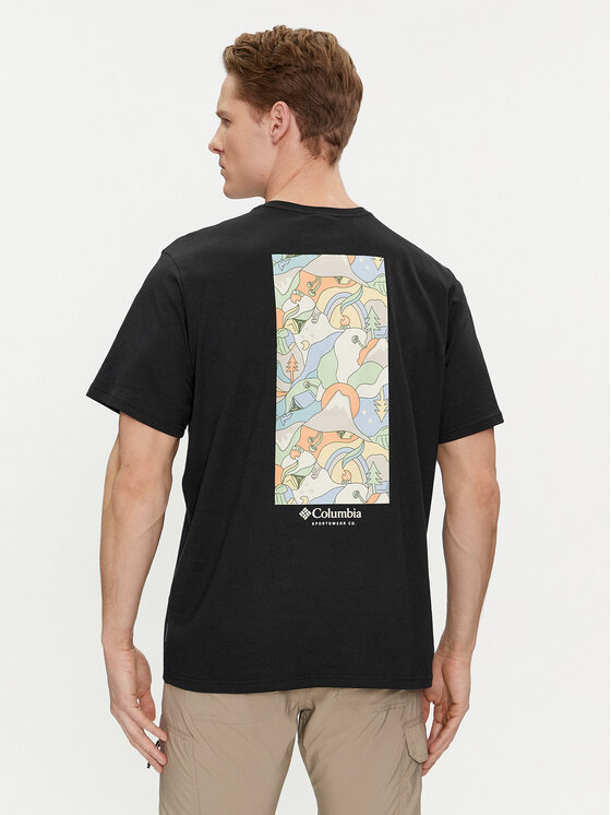 Columbia Columbia T-shirt Explorers Canyon™ 2036451 Crna Regular Fit