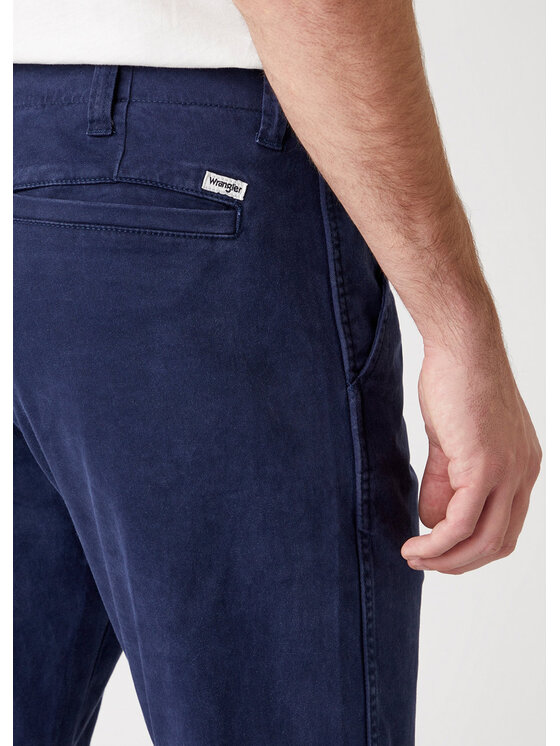 Wrangler Wrangler Chinosy CASEY CHINO Niebieski Straight Fit