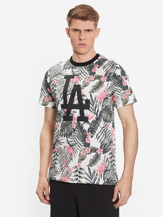 47 Brand T-krekls Los Angeles Dodgers Coastal Floral Repeat 47 Echo Tee Daudzkrāsains Regular Fit