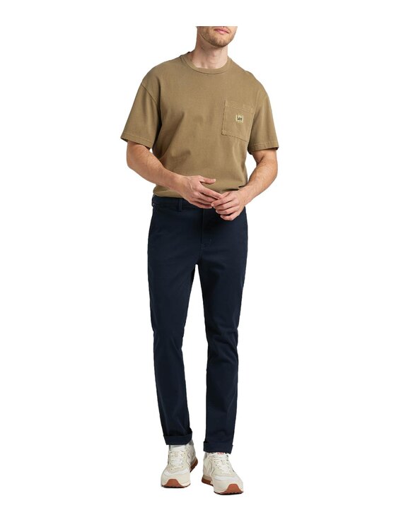 Lee Lee Chinosy L71LTY64 Granatowy Slim Fit