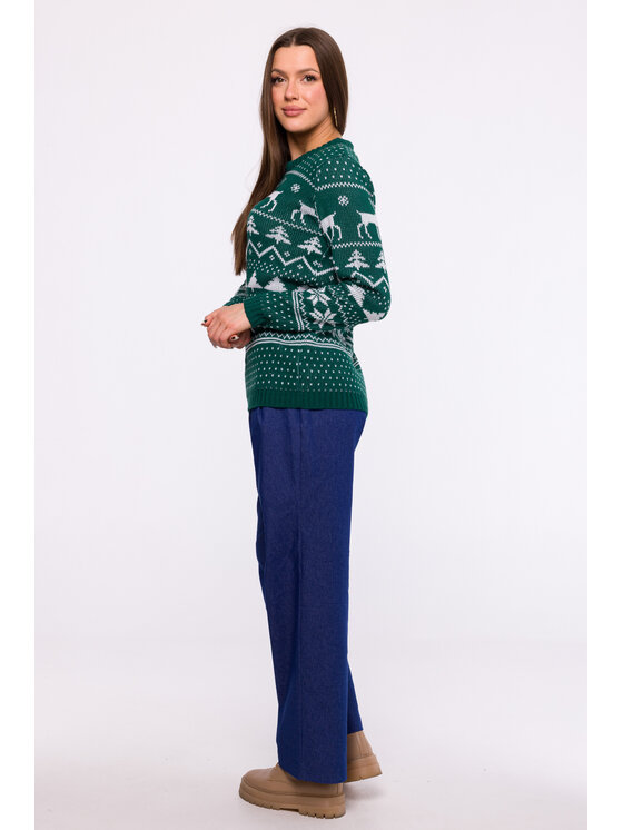 Made of Emotion Made of Emotion Maglione MXS09 Verde Comfort Fit