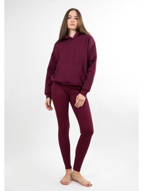 DKaren Sport DKaren Sport Dres KOseye Bordowy Classic Fit